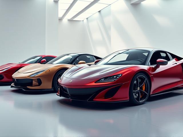 Examples of custom paint and vinyl wrap finishes